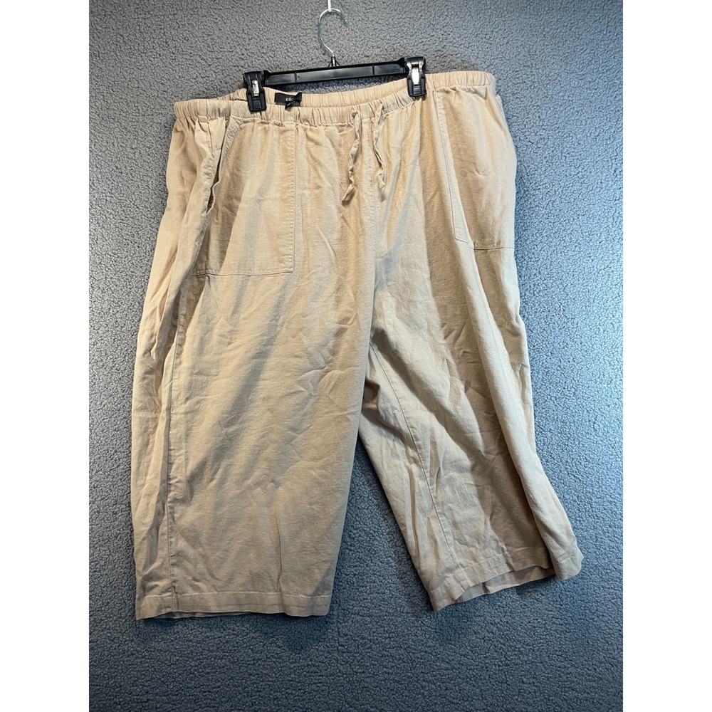 Ellos, by Catherines, Womens Plus Capri Pant, Size‎ 30, Tan